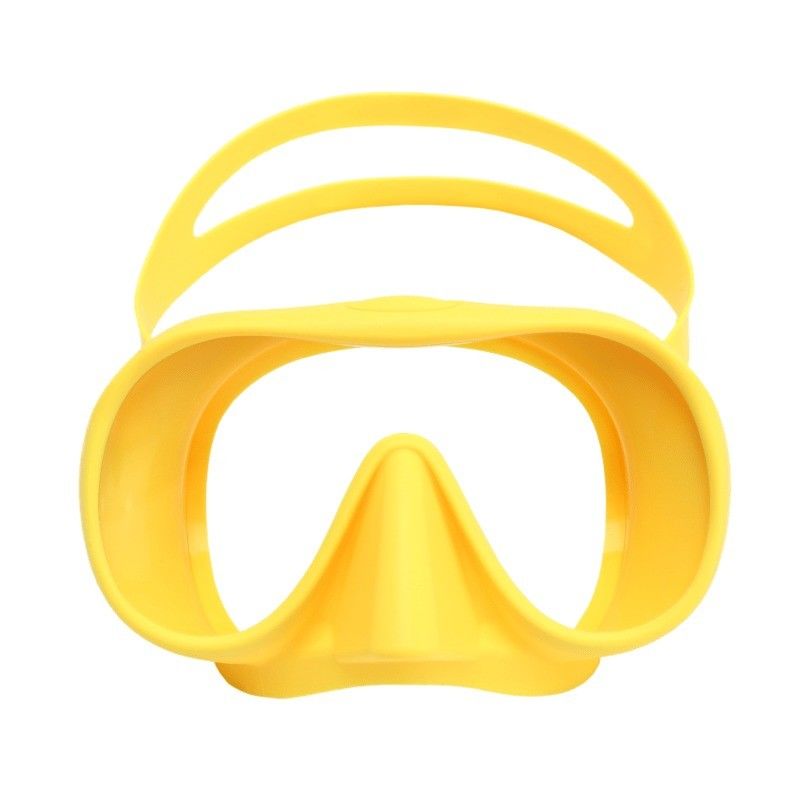 Frameless Tempered Glass Lens Diving Mask for Wide View and Comfortable Swimming