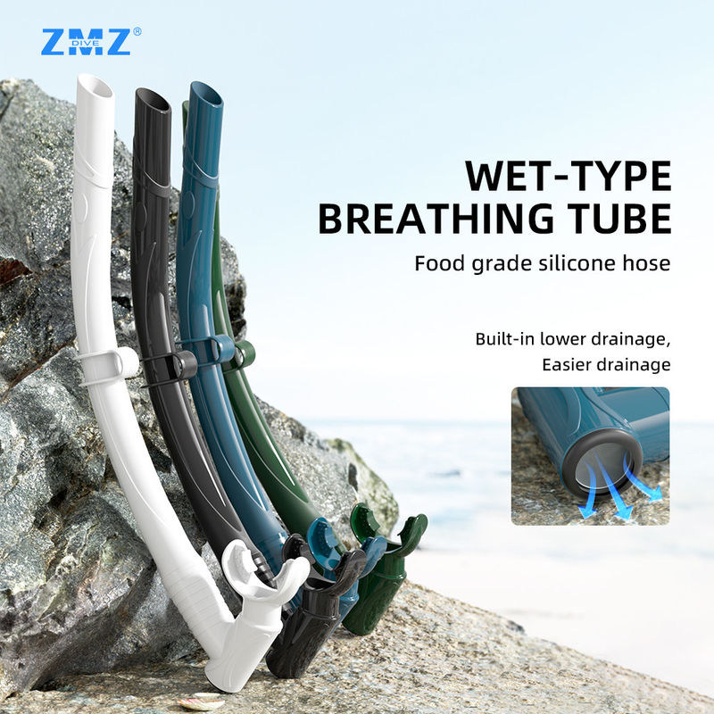 Colorful Adult Diving Wet Snorkel Underwater Breathing Device Tube OEM