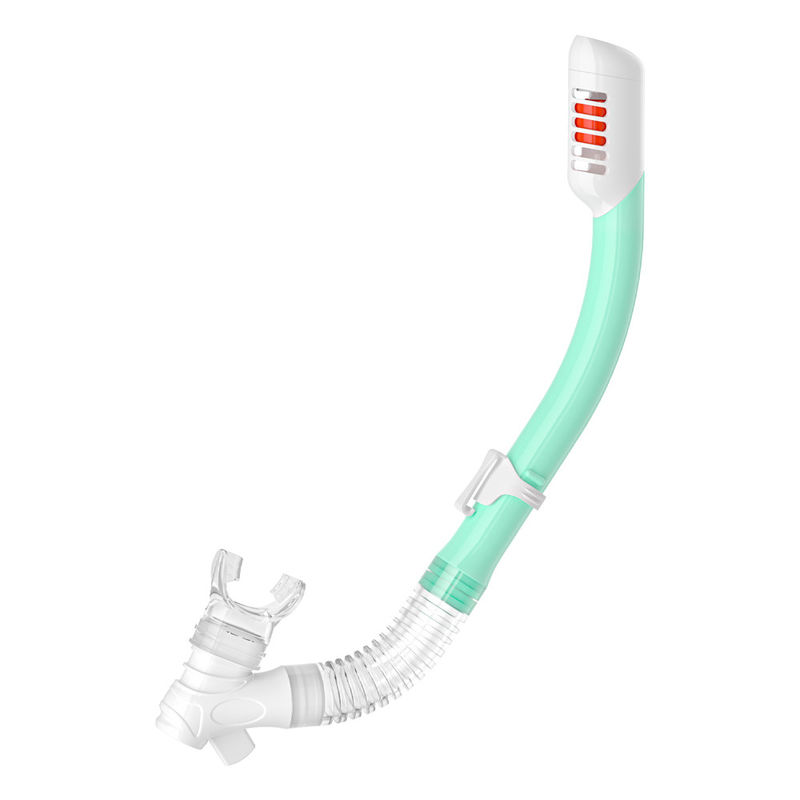Red Sport Training Underwater Diving Breathing Tube Silicone PVC Mouthpiece For Kids