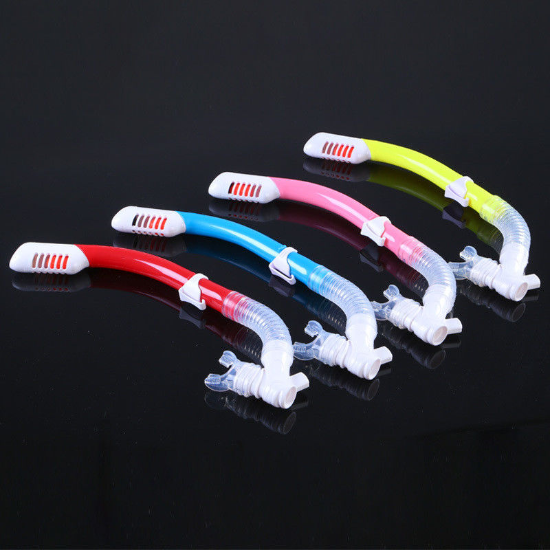 Red Sport Training Underwater Diving Breathing Tube Silicone PVC Mouthpiece For Kids