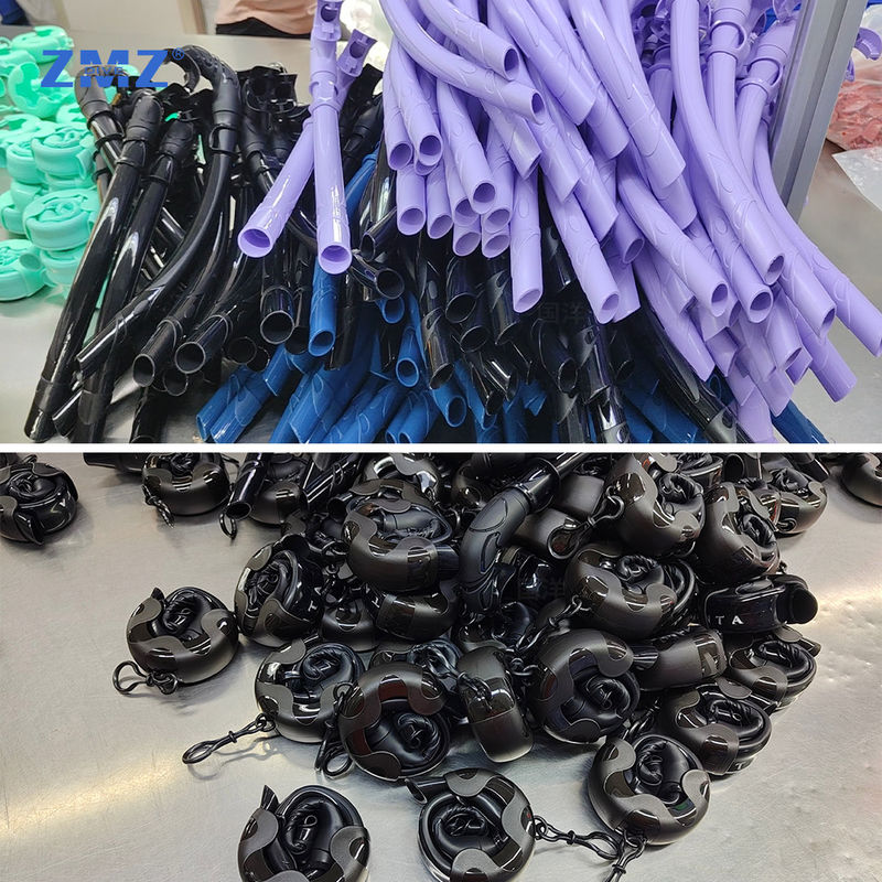 Portable Full Silicone Scuba Free Diving Snorkel Tube for Adult Various Color Choices