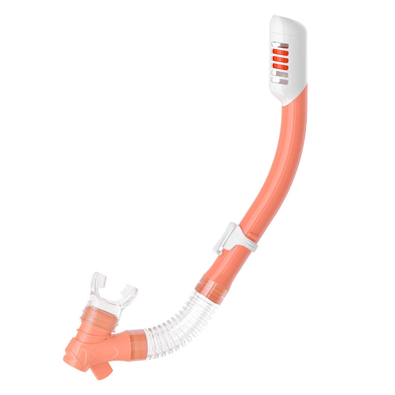 Red Sport Training Underwater Diving Breathing Tube Silicone PVC Mouthpiece For Kids