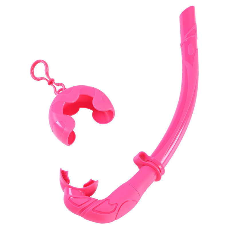 Portable Full Silicone Scuba Free Diving Wet Snorkel For Lap Pool