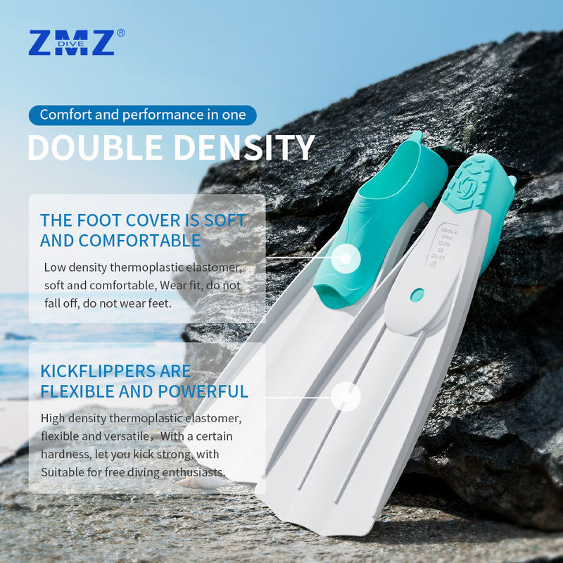 Full Foot Pocket TPR TPE Diving Scuba Swim Fins For Childrens Men Women