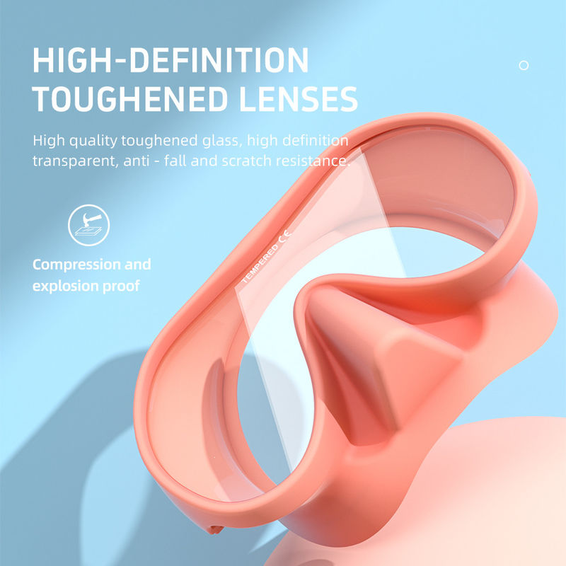 Custom Logo Accepted Tempered Glass Diving Goggles Gear for Kids Snorkeling and Diving