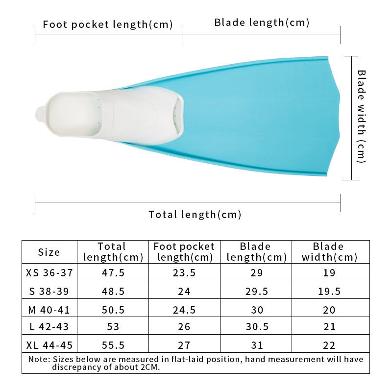 TPE TPR Footpocket Diver Freediving Long Fins For Underwater Spearfishing Swimming Snorkeling