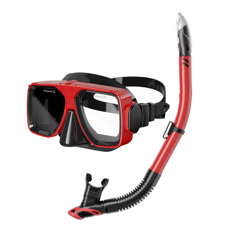Professional Snorkeling and Freediving Set Diving Goggles with UV Resistant Mask Lens Snorkel Mask Set