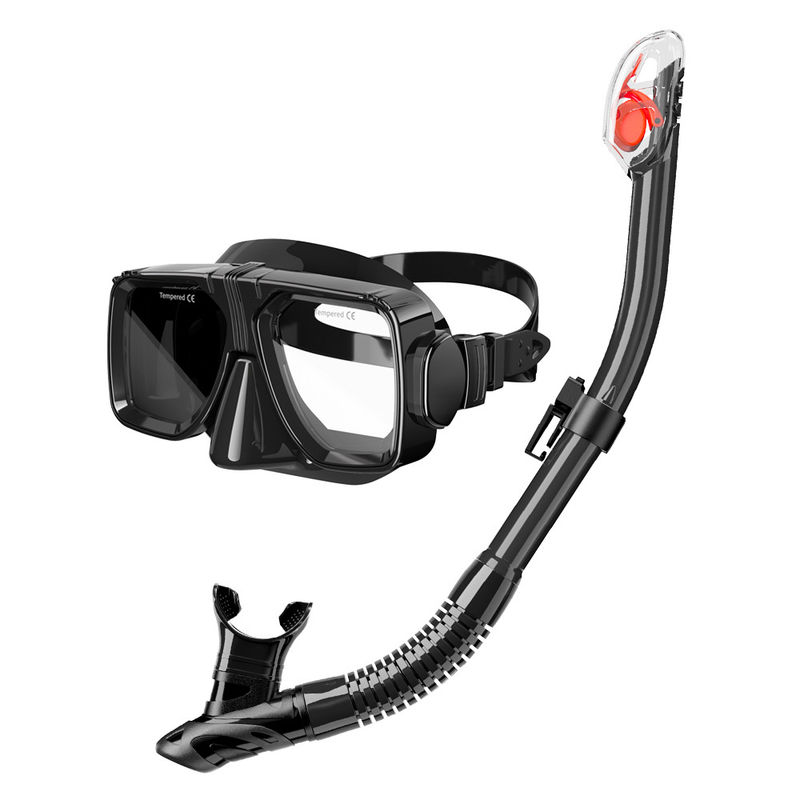Experience the Ultimate Snorkeling Adventure with M/L Square Diving Mask Set Snorkel Mask Set
