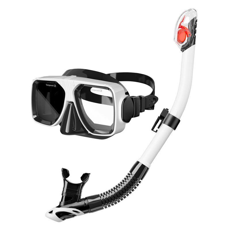 Experience the Ultimate Snorkeling Adventure with M/L Square Diving Mask Set Snorkel Mask Set