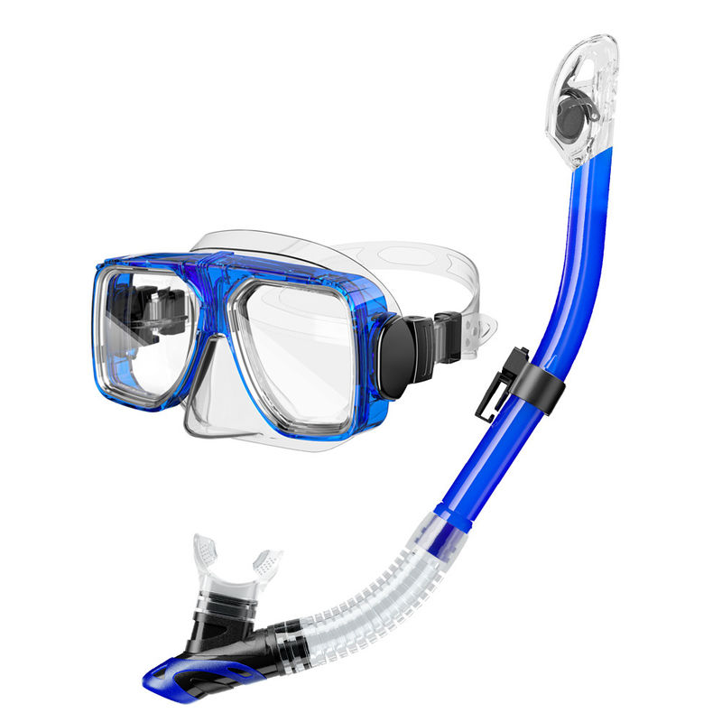 Experience the Ultimate Snorkeling Adventure with M/L Square Diving Mask Set Snorkel Mask Set