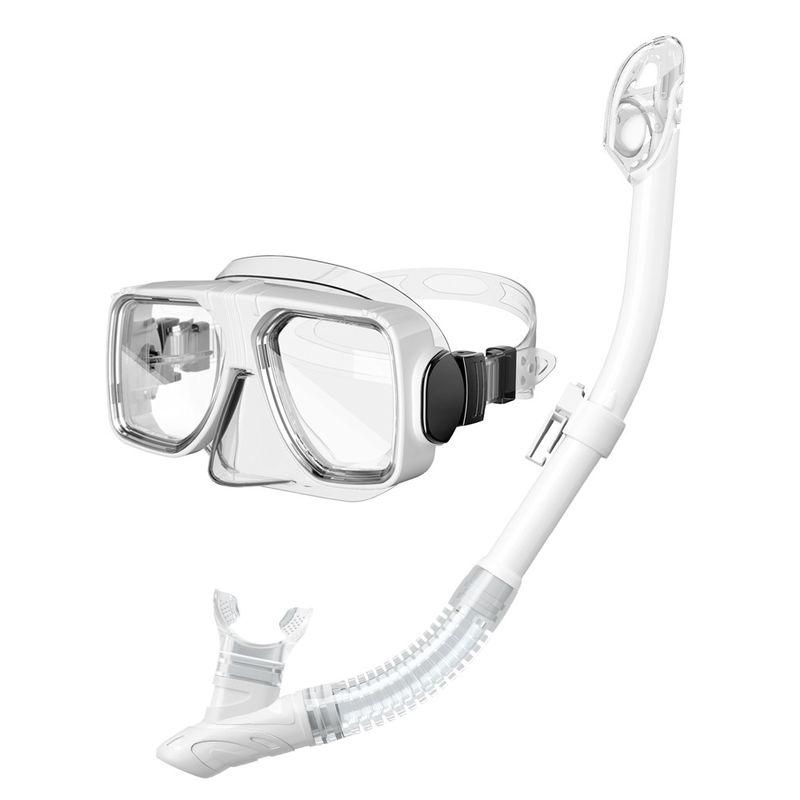 Experience the Ultimate Snorkeling Adventure with M/L Square Diving Mask Set Snorkel Mask Set