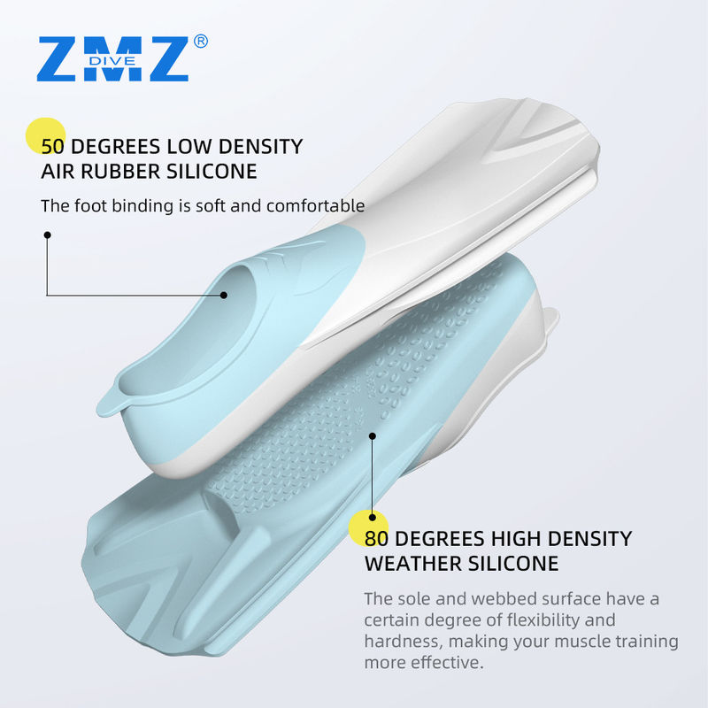 OEM Short Long Snorkeling Fins For Swimming Pool Training And Scuba Diving