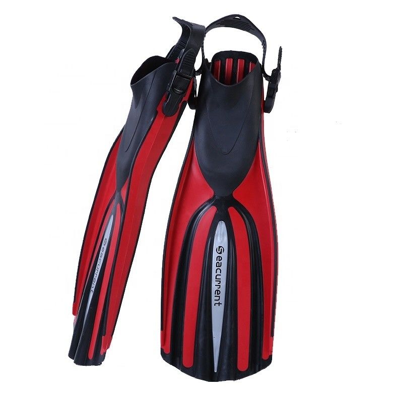 TPR PP Long Blade Scuba Diver Flipper Full Foot Fins For Flex Freediving Spearfishing