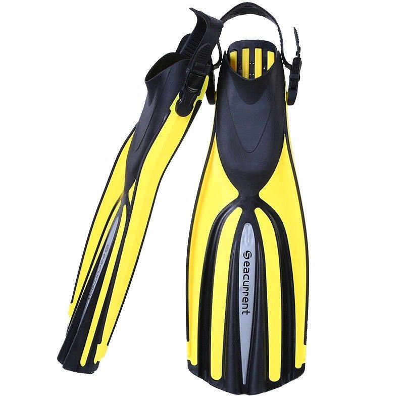 TPR PP Long Blade Scuba Diver Flipper Full Foot Fins For Flex Freediving Spearfishing