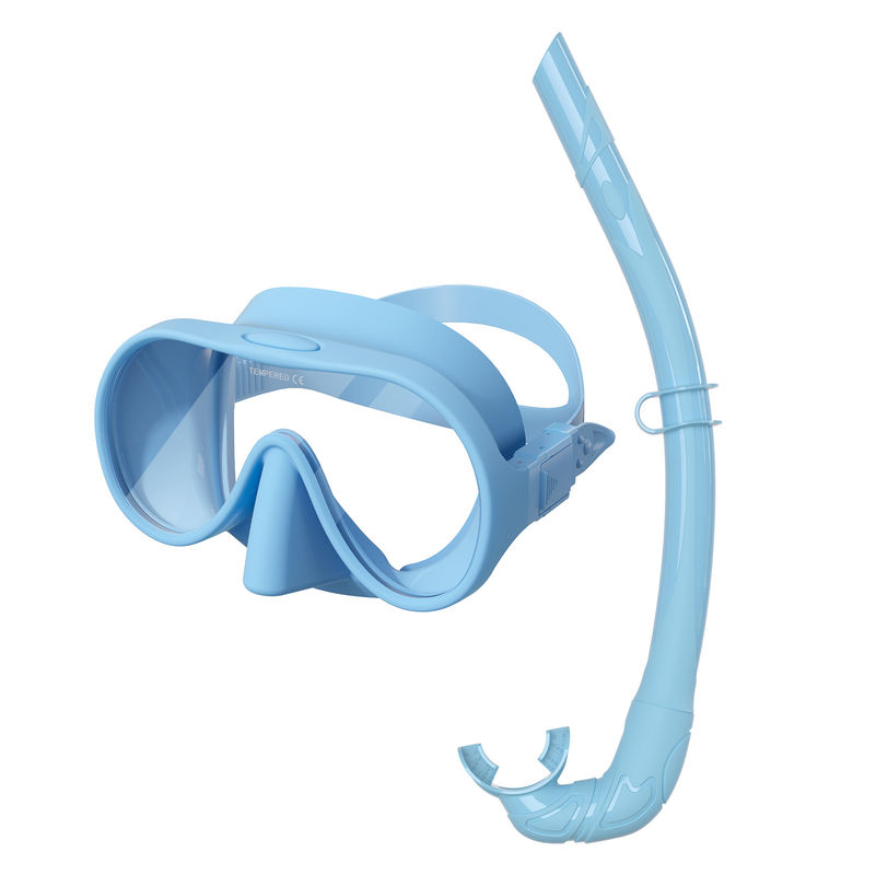 Adult Freediving Snorkel Mask Set with UV Resistant Lens Manufactured by OEM Snorkel Mask Set
