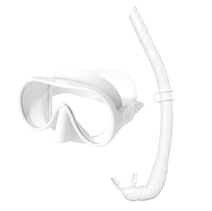 Adult Freediving Snorkel Mask Set with UV Resistant Lens Manufactured by OEM Snorkel Mask Set