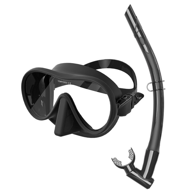2024 Develops Adult Surf Snorkel Scuba Mask Set with Liquid Silicone Skirt and Style Snorkel Mask Set