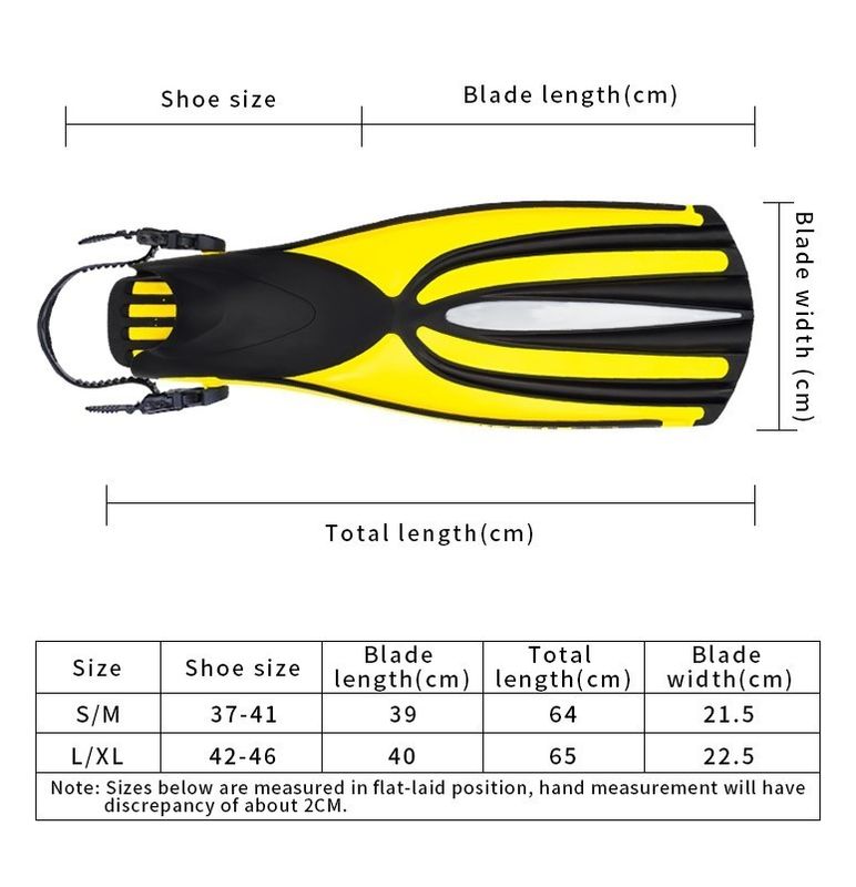 Adult Open Heel Rubber Swim Training Short Scuba Fins Flipper For Snorkeling Diving