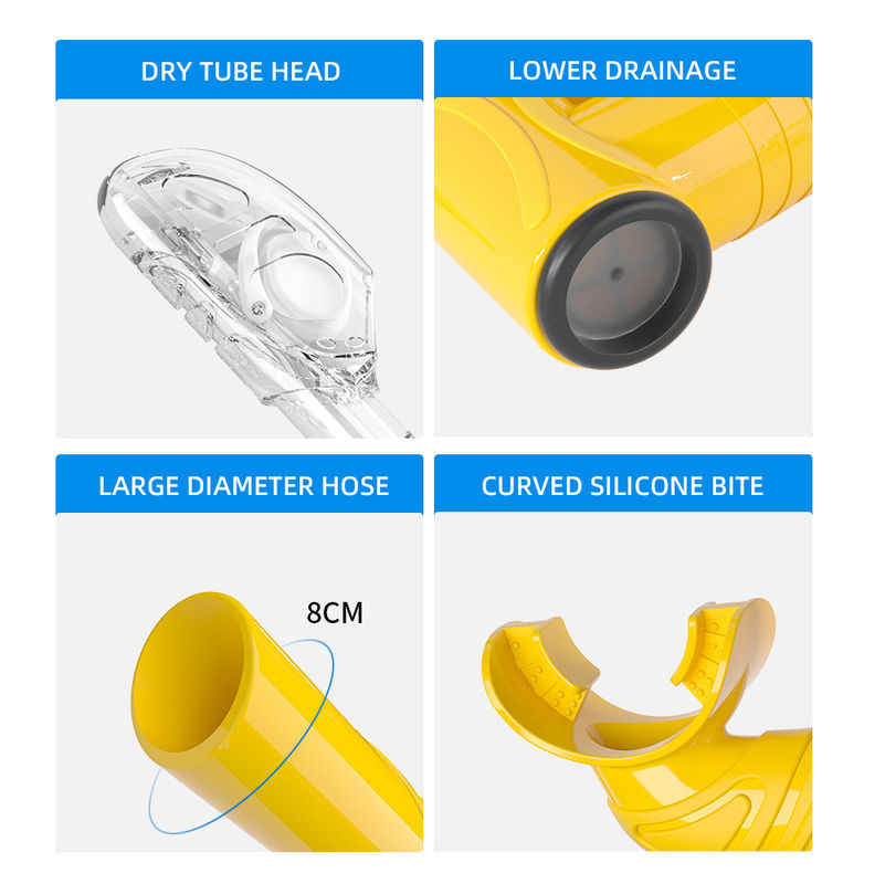 Adult Scuba Diving Set Sillicon/PC Snorkeling Mask Set with Dive Snorkel Tube and Goggles Snorkel Mask Set