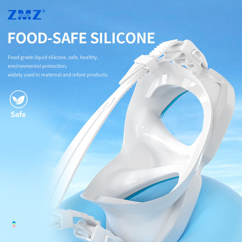 Commercial Teenagers Youth Snorkeling Gear Half Face Swim Mask For Free Diving