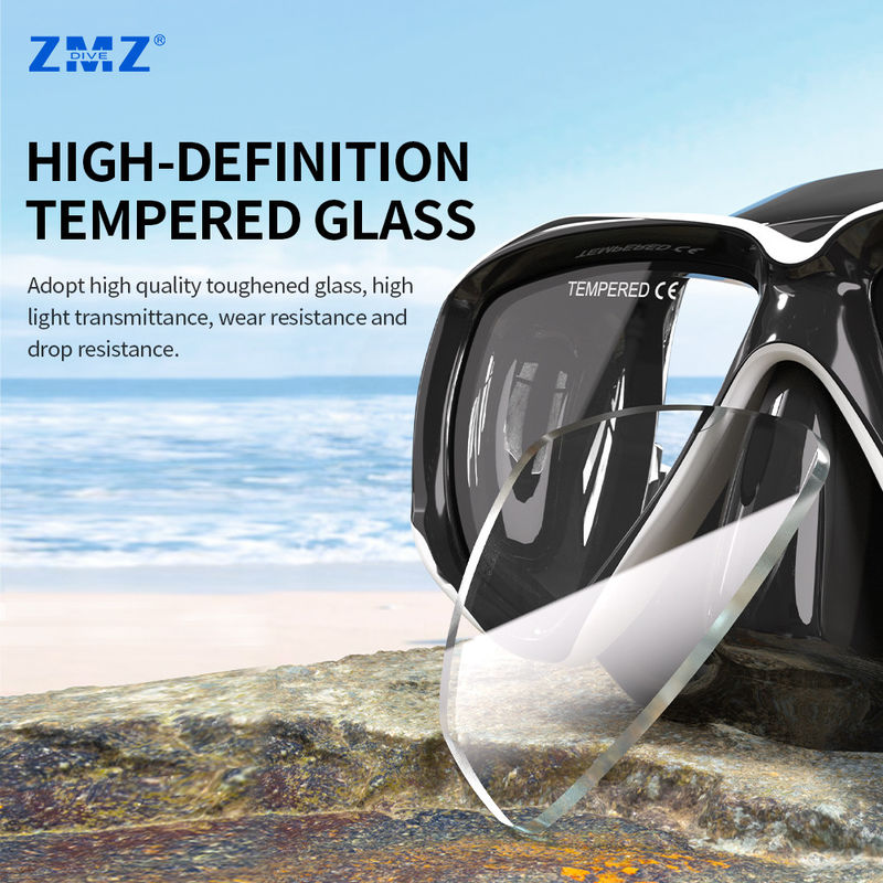 Commercial Teenagers Youth Snorkeling Gear Half Face Swim Mask For Free Diving