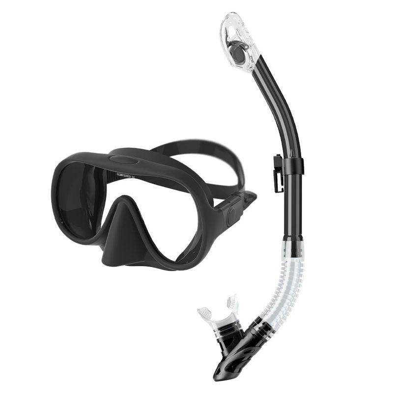 Seacurrent Diving Goggles and Breathing Tube Adult Scuba Diving Set for Spearfishing Snorkel Mask Set