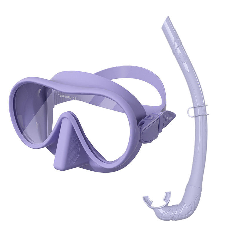 2024 CE Certified Single Tempered Glass Diving Gear Set for Adult Swimming Snorkel Mask Set