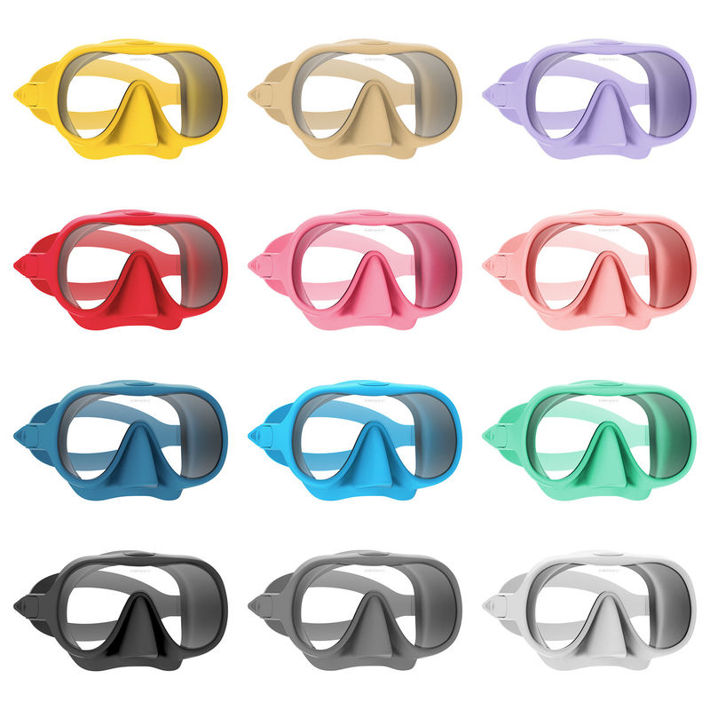 ZMZ DIVE Dry Top Snorkeling Mask Adult Diving Set Made of Liquid Silicone PC Material Snorkel Mask Set