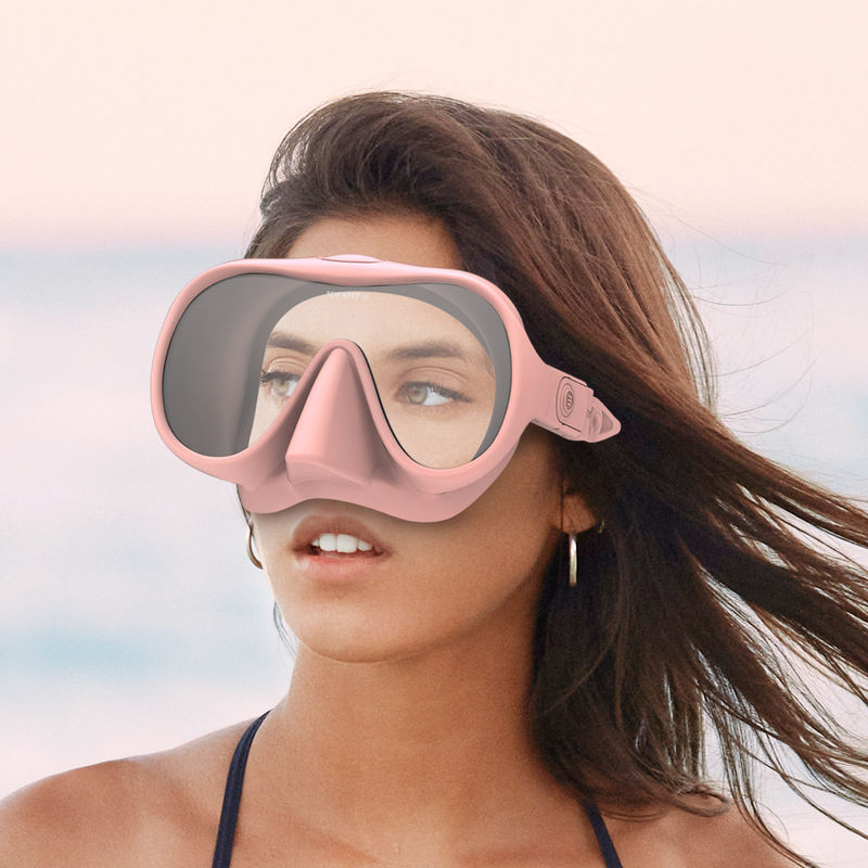 ZMZ DIVE Dry Top Snorkeling Mask Adult Diving Set Made of Liquid Silicone PC Material Snorkel Mask Set