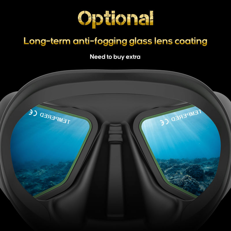 Applicable People Adults Silicone Diving Mask Kit with Freediving Goggles Snorkel Set Snorkel Mask Set