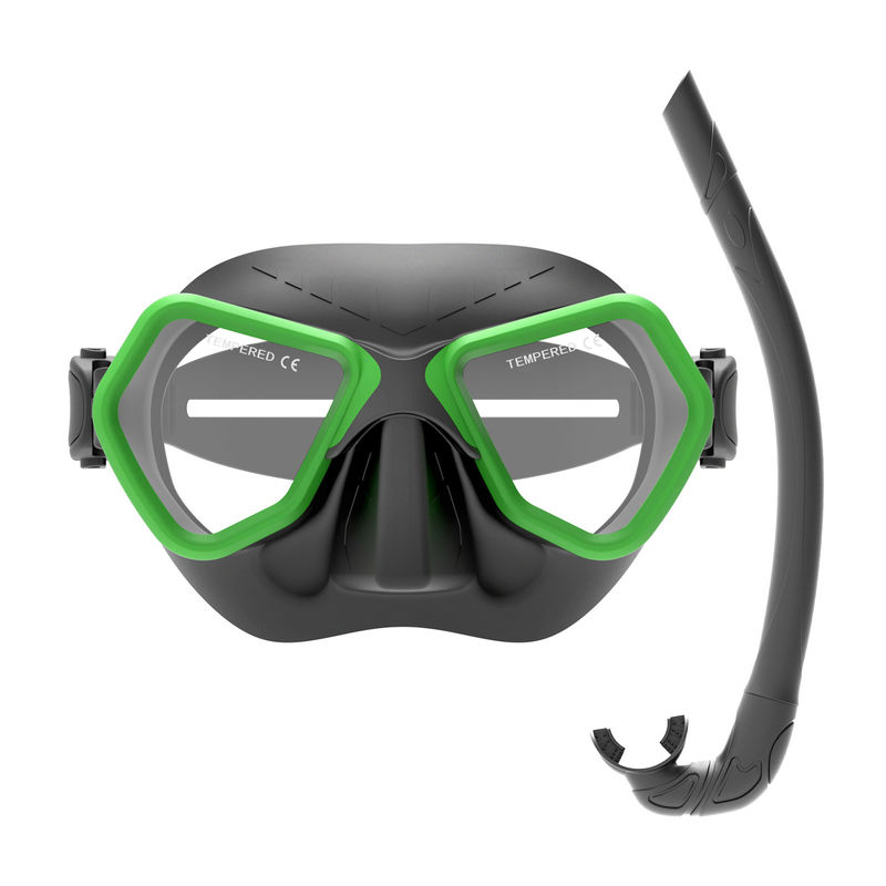 ZMZ Anti-Nebel Schwimmblätter Tauchmaske und Schnorchel-Set für Männer Frauen Jugendliche Schnorchel-Masken-Set