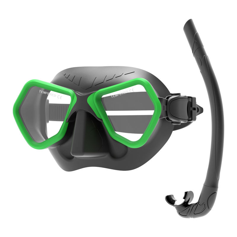 ZMZ Anti-Nebel Schwimmblätter Tauchmaske und Schnorchel-Set für Männer Frauen Jugendliche Schnorchel-Masken-Set