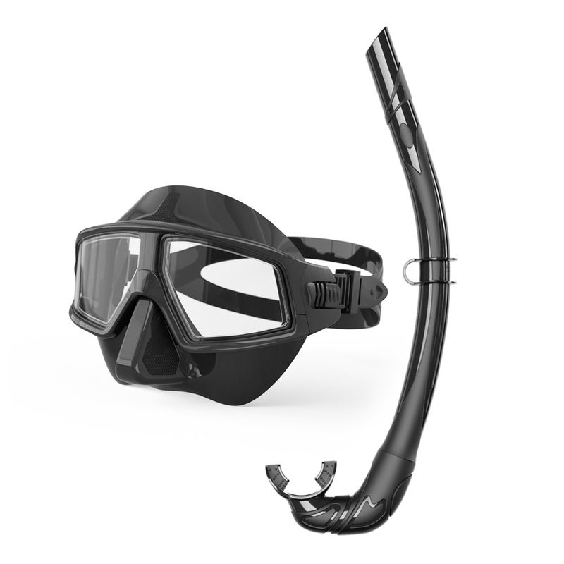 Half Face Snorkelling Sets Anti Fog Scuba Diving Mask And Snorkel Equipment