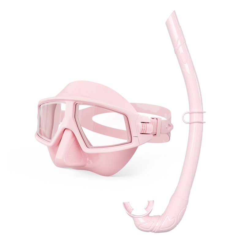 Half Face Snorkelling Sets Anti Fog Scuba Diving Mask And Snorkel Equipment