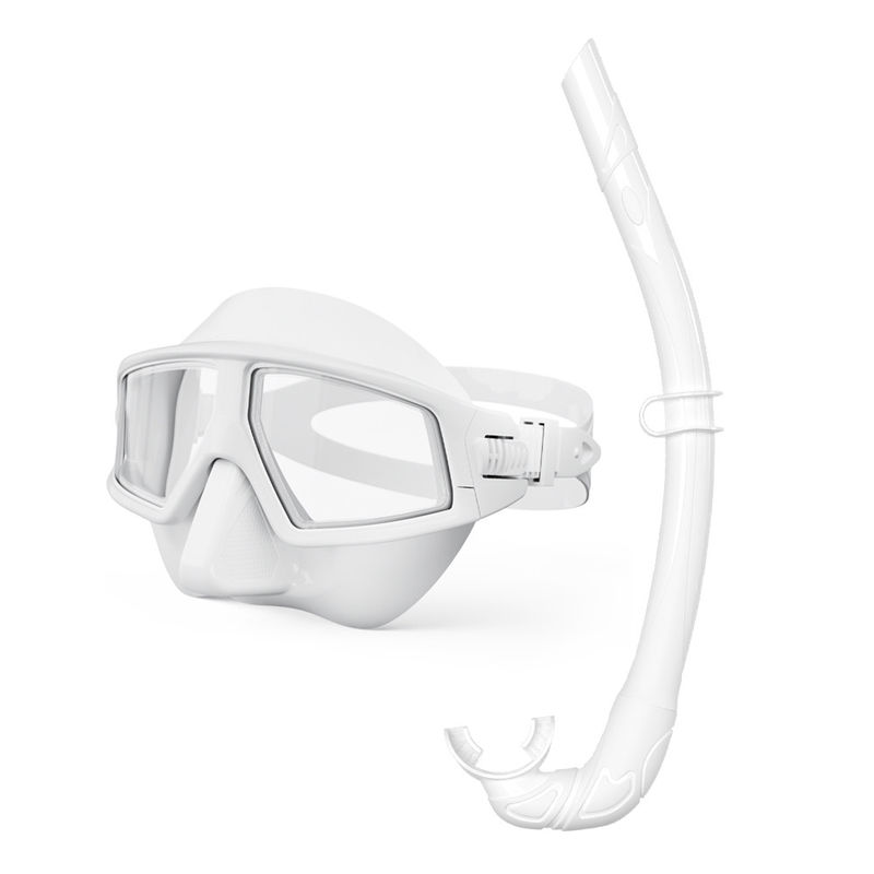 Half Face Snorkelling Sets Anti Fog Scuba Diving Mask And Snorkel Equipment