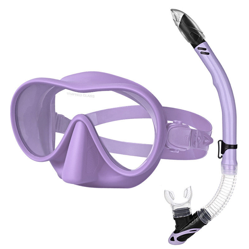 Semi Dry Sea Sports Snorkel Mask Diving Goggles And Breathing Tube Kit