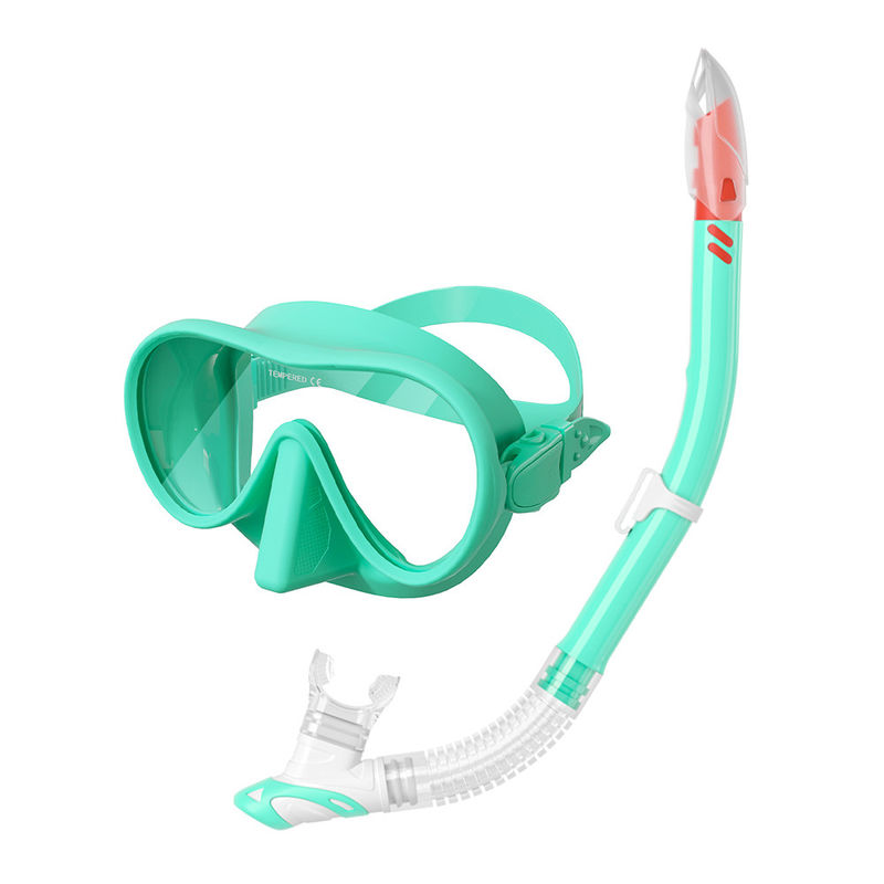 Semi Dry Sea Sports Snorkel Mask Diving Goggles And Breathing Tube Kit