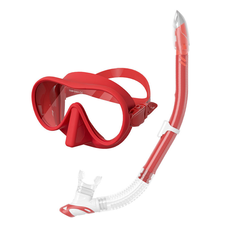 Semi Dry Sea Sports Snorkel Mask Diving Goggles And Breathing Tube Kit