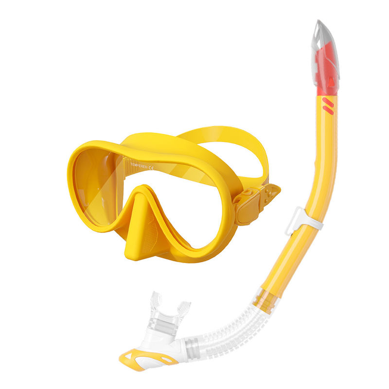 Semi Dry Sea Sports Snorkel Mask Diving Goggles And Breathing Tube Kit