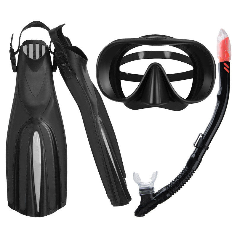 Customized Snorkeling Set Silicone Strap Skirt and Tempered Glass Lenses for Surfing Snorkel Mask Set