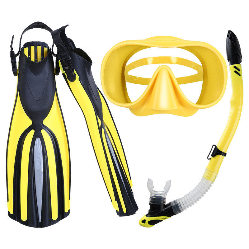 Sportswear Snorkel Mask Set Diving Fins Flipper Gear Set For Scuba Diving