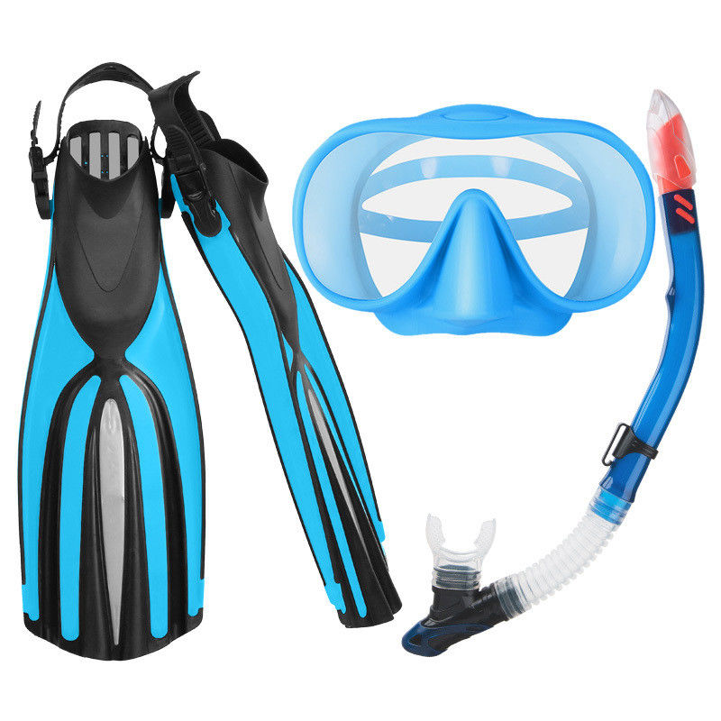 Customized Snorkeling Set Silicone Strap Skirt and Tempered Glass Lenses for Surfing Snorkel Mask Set