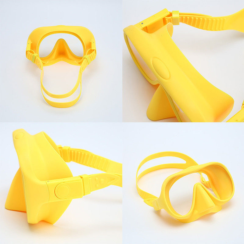 Customized Snorkeling Set Silicone Strap Skirt and Tempered Glass Lenses for Surfing Snorkel Mask Set