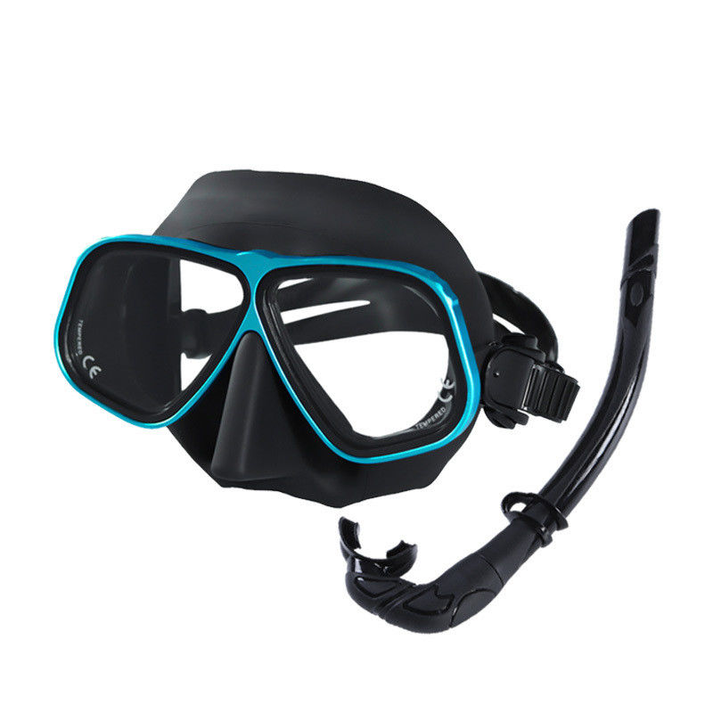 Tempered Glass and Silicone Material Diving Mask Prescription Set for Scuba Diving Snorkel Mask Set