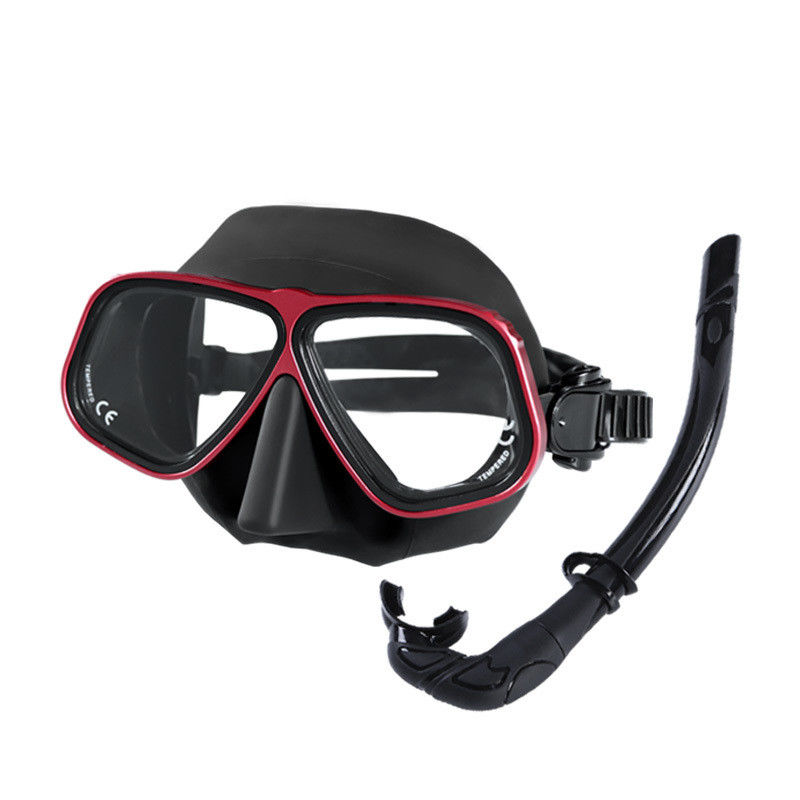 Tempered Glass and Silicone Material Diving Mask Prescription Set for Scuba Diving Snorkel Mask Set