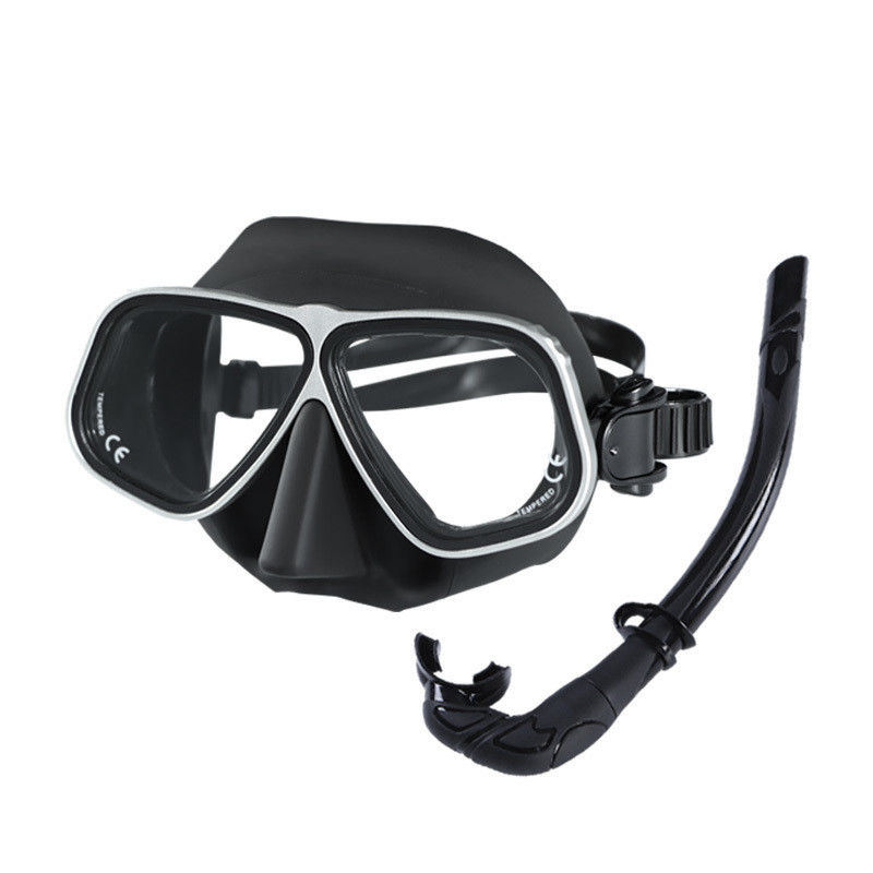 Tempered Glass and Silicone Material Diving Mask Prescription Set for Scuba Diving Snorkel Mask Set