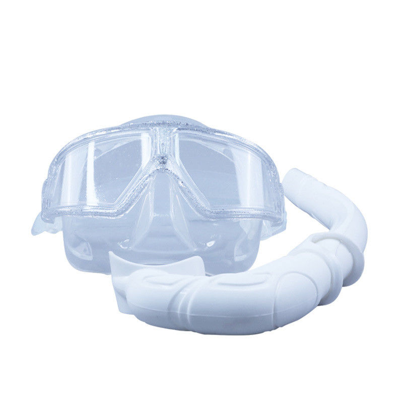 Breathing Tube and Tempered Glass Lens Diving Mask Dry Top Snorkel Set for Freediving Snorkel Mask Set