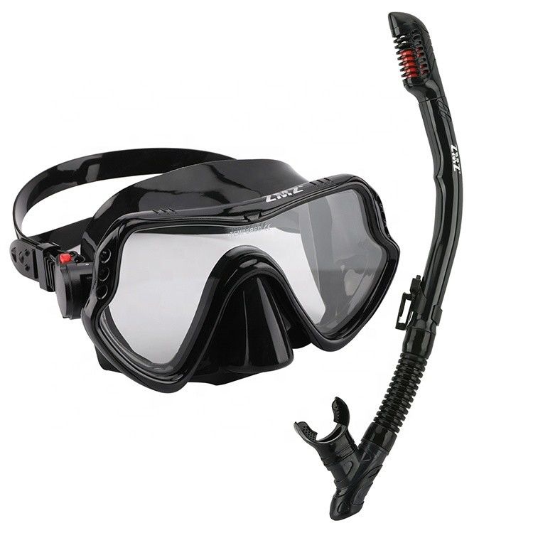 Customized PVC PC Liquid Silicone 2023 Diving Mask Snorkel Set for Adult Snorkel Mask Set