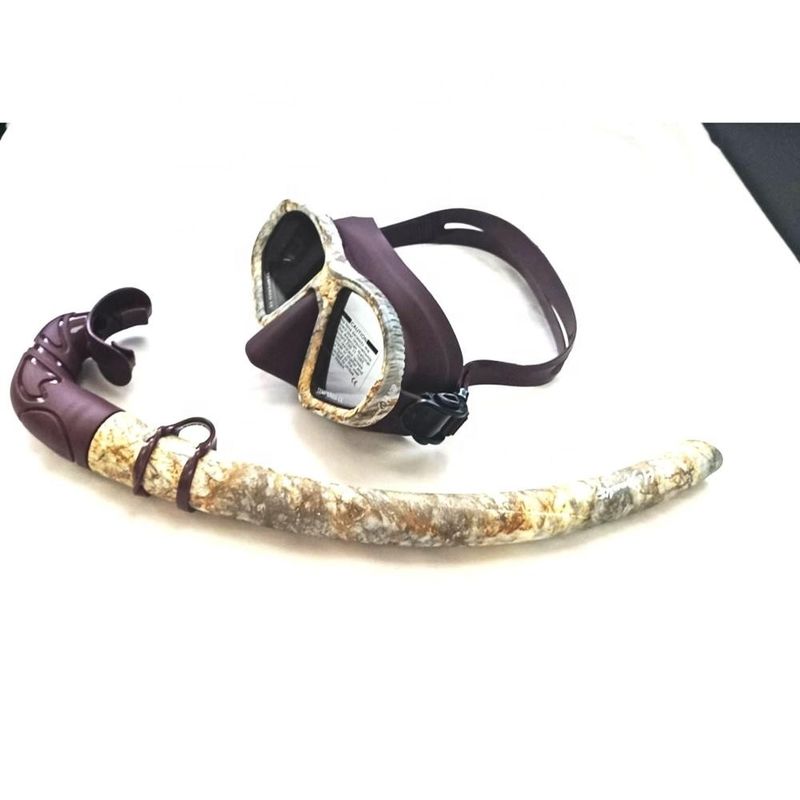 Water Transfer Snorkel Tube Carbon Spearfishing Freediving Mask Set for Swimming Snorkel Mask Set