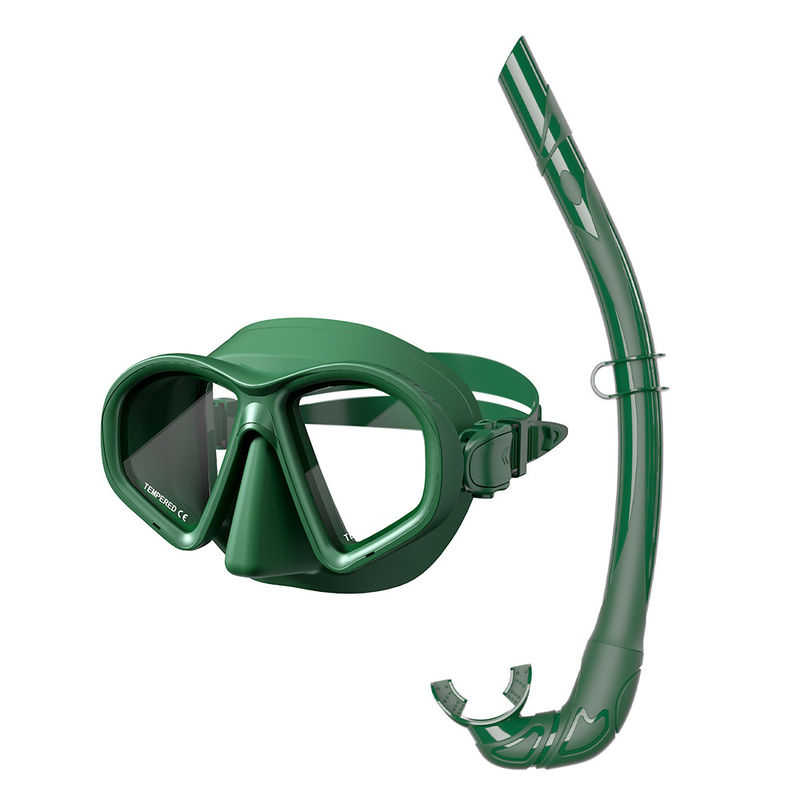 M/L Silicone Snorkel Mouthpiece Water Transfer Printing Film Diving Equipment Snorkel Mask Set